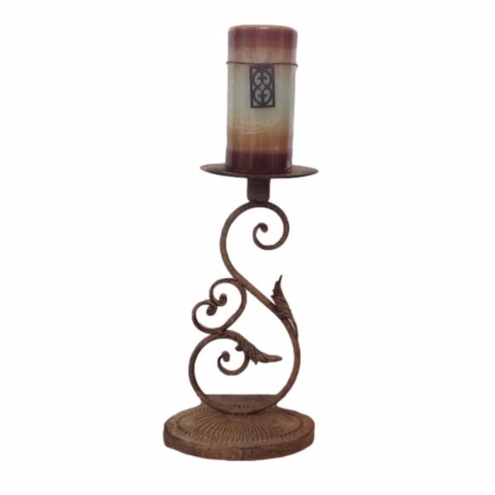 Rusty Metal Candleholder